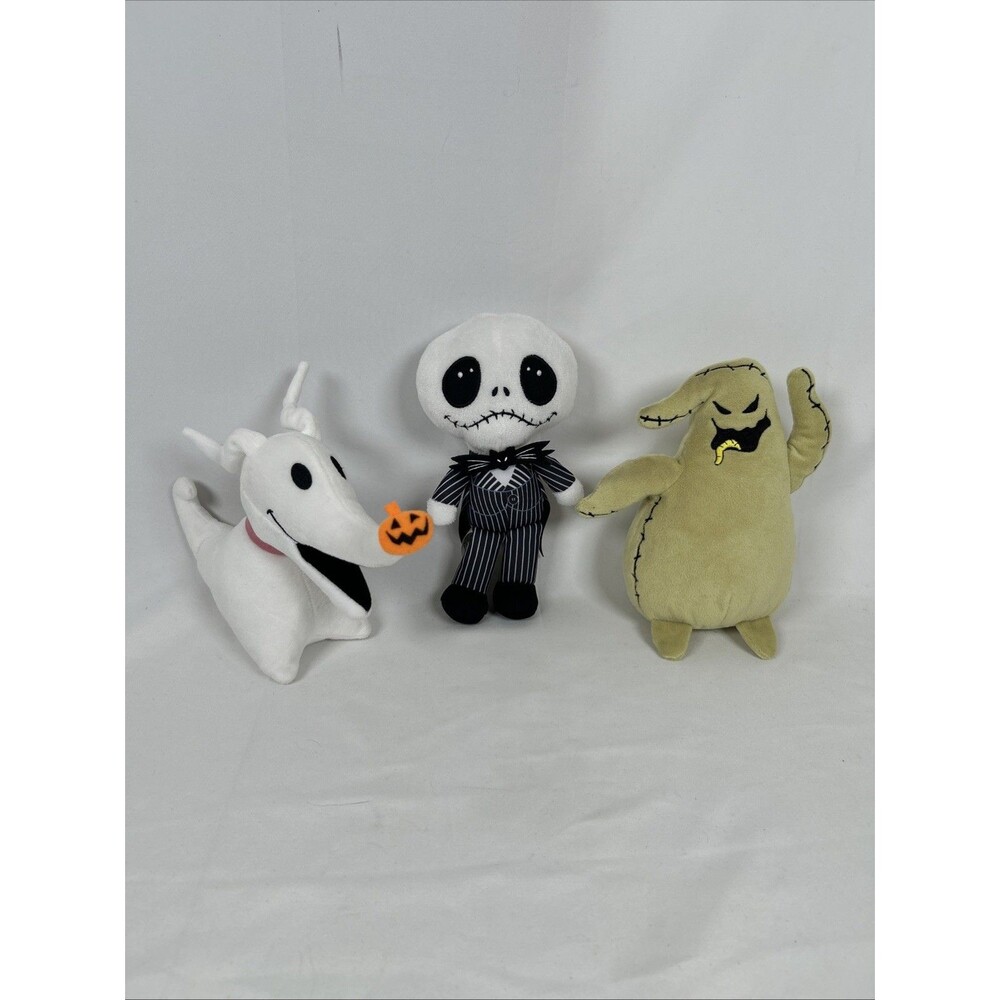 Tim Burton Nightmare Before Christmas Plush Bundle Jack Oogie Boogie Zero